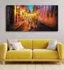 Yellow Tiger Walking Canvas Wall Painting