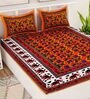 Muticolor Traditional 120 TC 100% Cotton Queen Bedsheet With 2 Pillow Covers