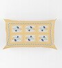 Yellow Floral 120 TC 100% Cotton Queen Bedsheet With 2 Pillow Covers