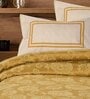 Yellow Floral 144 TC 100% Cotton Queen Sized Bed Sheets with 2 Pillow Covers