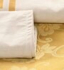 Yellow Floral 144 TC 100% Cotton King Sized Bed Sheets with 2 Pillow Covers