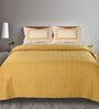 Yellow Geometric 144 TC 100% Cotton King Sized Bed Sheets with 2 Pillow Covers