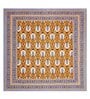 Yellow Traditional 144 TC Cotton Double Queen Bedsheet With 2 Pillow Covers