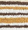 Yellow Stripe Cotton 19x27 Inches AntiSkid Bath Mat