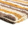 Yellow Stripe Cotton 19x27 Inches AntiSkid Bath Mat