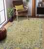 Yellow Traditional Wool 9x12 Feet Handmade Rectangle Carpet