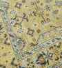 Yellow Traditional Wool 9x12 Feet Handmade Rectangle Carpet