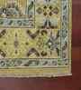 Yellow Traditional Wool 9x12 Feet Handmade Rectangle Carpet
