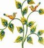 Yellow Tree Iron Decorative