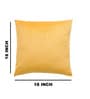 Yellow Velevt Solids 18x18 inches  Large Cushion Covers  (2Pcs)
