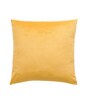 Yellow Velevt Solids 24x24 inches  Large Cushion Covers  (2Pcs)
