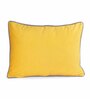 Yellow Velvet Solids 18x12 inches Cushion Covers (Pack of 2)