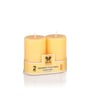 Yellow Wax Pillar Candles Mango Sorbet Aroma Pack Of 2