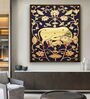 Verbal Heart Yellow Canvas Framed Wildlife Art Print