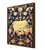Verbal Heart Yellow Canvas Framed Wildlife Art Print
