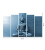 Blue Wood Multiple Frames Buddha Beautiful Art Panels