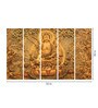 Yellow Wood Multiple Frames Buddha Beautiful Art Panels