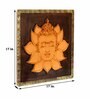 Yellow Wooden Decorative Buddha Wall Frame