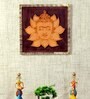 Yellow Wooden Decorative Buddha Wall Frame