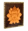 Yellow Wooden Decorative Buddha Wall Frame