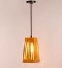 Esta Yellow Wood Hanging Light