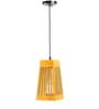 Esta Yellow Wood Hanging Light