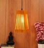 Esta Yellow Wood Hanging Light