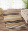 Yellow Cotton 3 ft X 5 ft Hand Woven Dhurrie