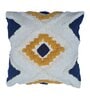 Yellow Woven Cotton 18 x 18 Inches Cushion Covers