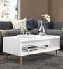 Yemon Coffee Table in White Finish