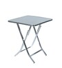 Yeny Metal Outdoor Coffee Table in Silver Matte Colour