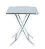 Yeny Metal Outdoor Coffee Table in Silver Matte Colour