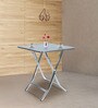 Yeny Metal Outdoor Coffee Table in Silver Matte Colour