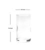 Yera Prima Austin Long Acqa Glass Tumblers Transparent 285 ml Pack of 6 Pcs | Tumblers for Water, Cold Drinks, Juice | Dishwasher Safe | for Daily use & Gifting