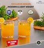 Yera Prima Austin Zest Designer Tumbler Set of 6, 210 ml Each | Transparent | Hot & Cold Drinks, Juice, Cocktail, Milkshake, Smoothie | Ideal for Home, Party, Restaurant, Gifting | Special Occasions