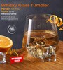Yera Prima Oak Water, Juice, Cocktail Glasse Premium Stylish Old Fashion Rocks Tumblers Lead-Free Whiskey Glasses for Scotch Bourbon Cognac Brandy Cocktail Whiskey | Set of 6 | 260 ML | Transparent