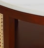 Yesemia Mango Wood Coffee Table In Honey Oak Finish With Porcelain Top