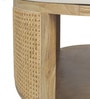 Yesemia Mango Coffee Table In Natural Finish With Porcelain Top