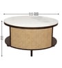 Yesemia Mango Coffee Table In Walnut Finish With Porcelain Top