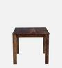 Zeven Sheesham Wood 4 Seater Dining Table in Scratch Resistant Rustic Teak Finish