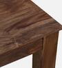 Zeven Sheesham Wood 4 Seater Dining Table in Scratch Resistant Rustic Teak Finish