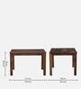 Zeven Sheesham Wood 4 Seater Dining Table in Scratch Resistant Rustic Teak Finish
