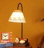 Yin & Yang Table Lamp with Tapered Drum Shade-Height