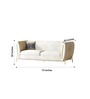 Ylva Boucle 3 Seater Sofa In Beige Colour