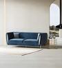 Ylva Boucle 3 Seater Sofa In Blue Colour