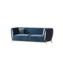 Ylva Boucle 3 Seater Sofa In Blue Colour