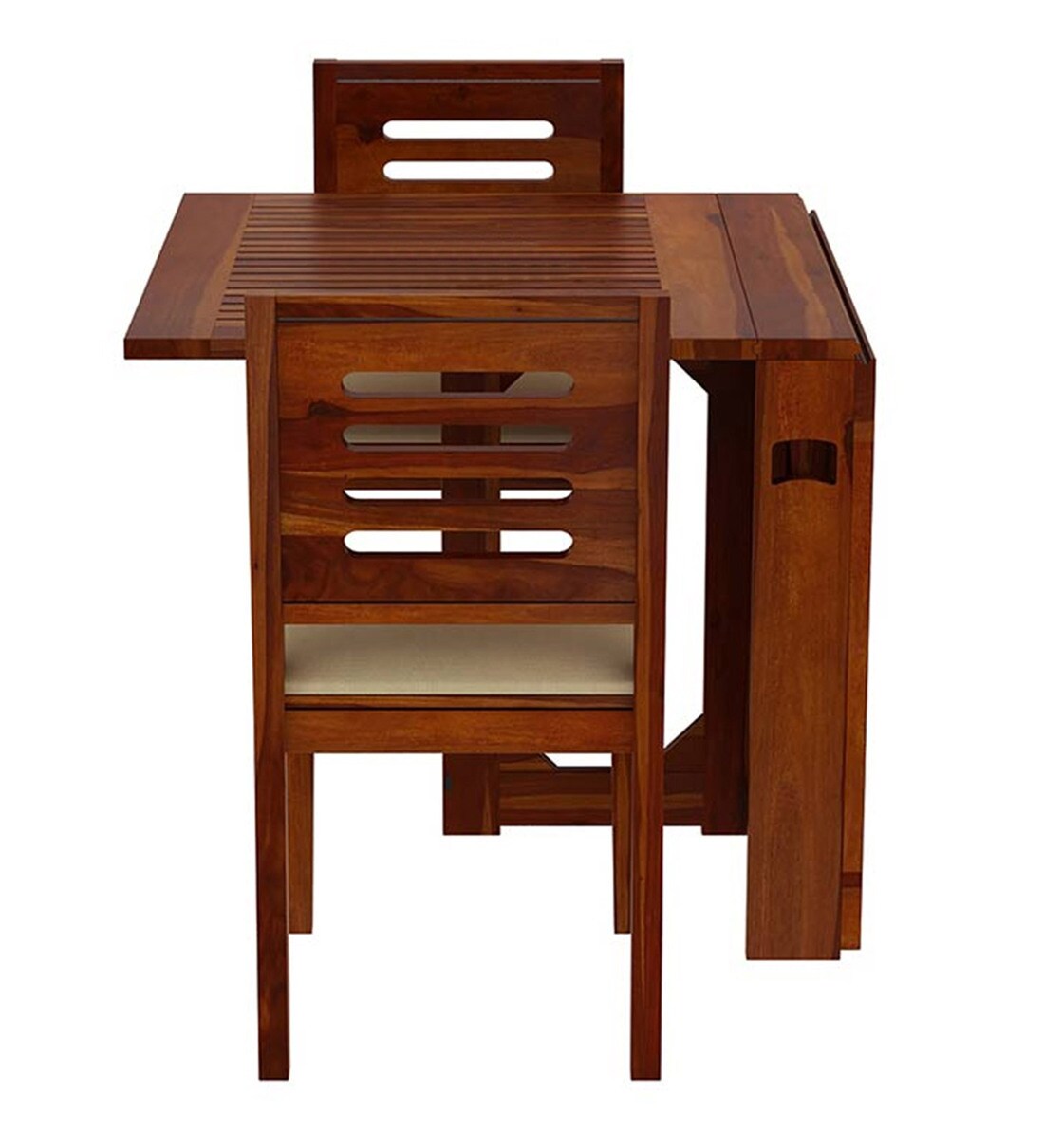 Buy Yorland 2 Seater Dining Table Set in Teak Colour by Casafurnish Online 2 Seater Dining