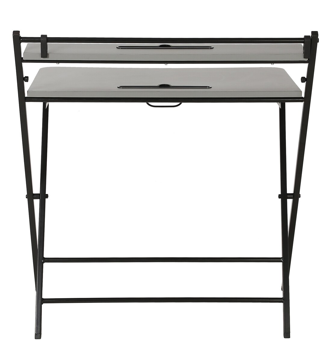 Buy Yoshie Metal Foldable Study Table in Grey Finish Online Foldable Study Tables Study