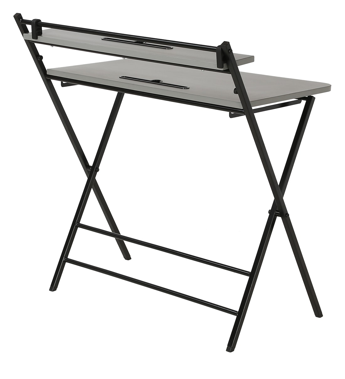 Buy Yoshie Metal Foldable Study Table in Grey Finish Online Foldable Study Tables Study