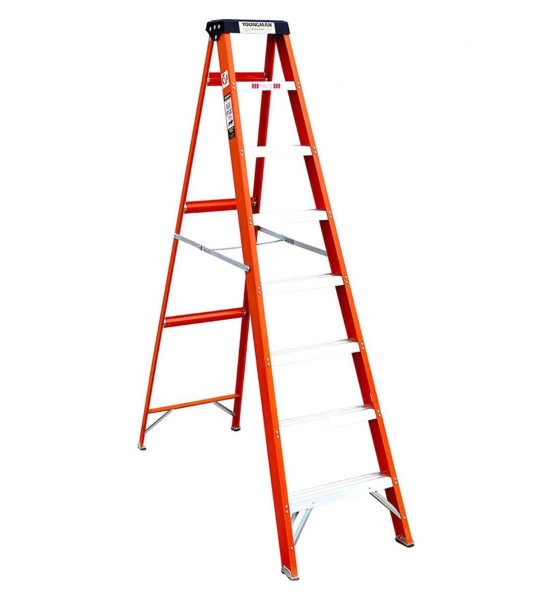 Buy 8 Steps 8.8 ft Fibre-Reinforced Plastic Step Ladder by Youngman at ...